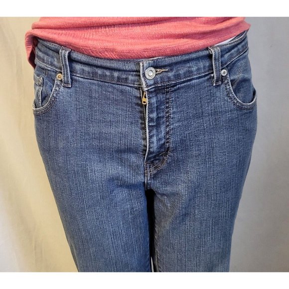 Women's Levi's Blue 515 High Rise Bootcut Jeans Size 14 Medium - Picture 2 of 5